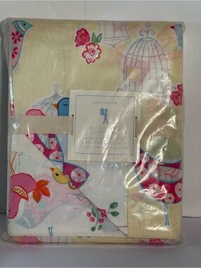 New Pottery Barn Kids Whimsical Birds Ava Reversible Full Queen Duvet Cover